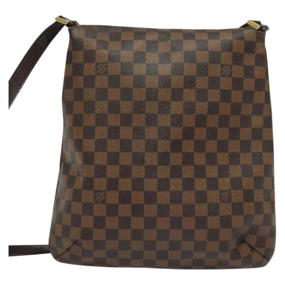 LOUIS VUITTON Damier Ebene Musette Shoulder Bag N51302 LV Auth BA4053 - Picture 3 of 16
